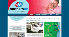 Desktop Screenshot of northernair.com.au